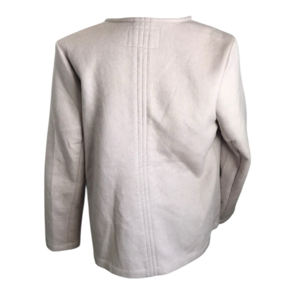Lucky Brand Beige and Gray Asymmetrical Wool Jacket Women's Size Small - Picture 8 of 12